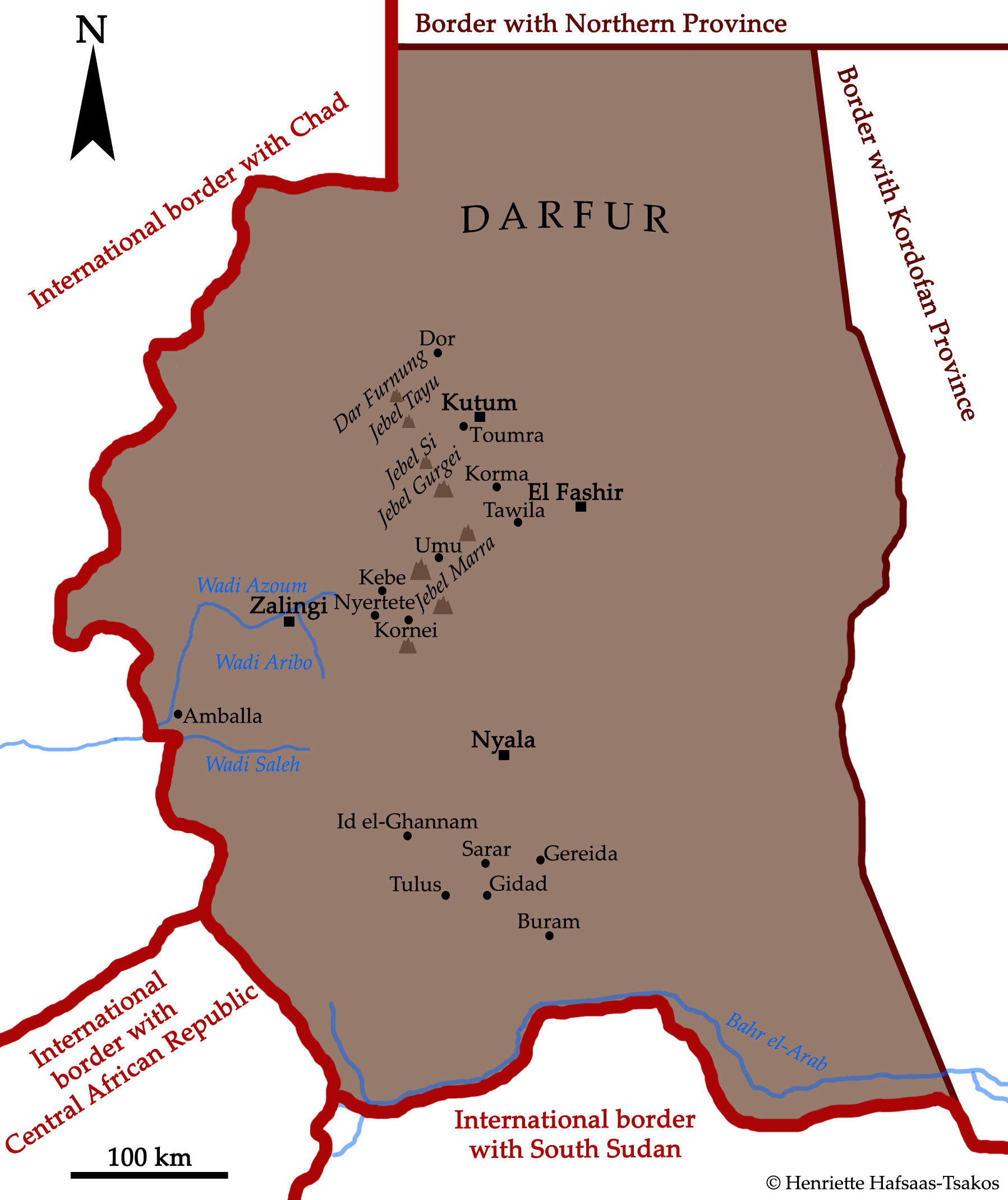 Darfur map
